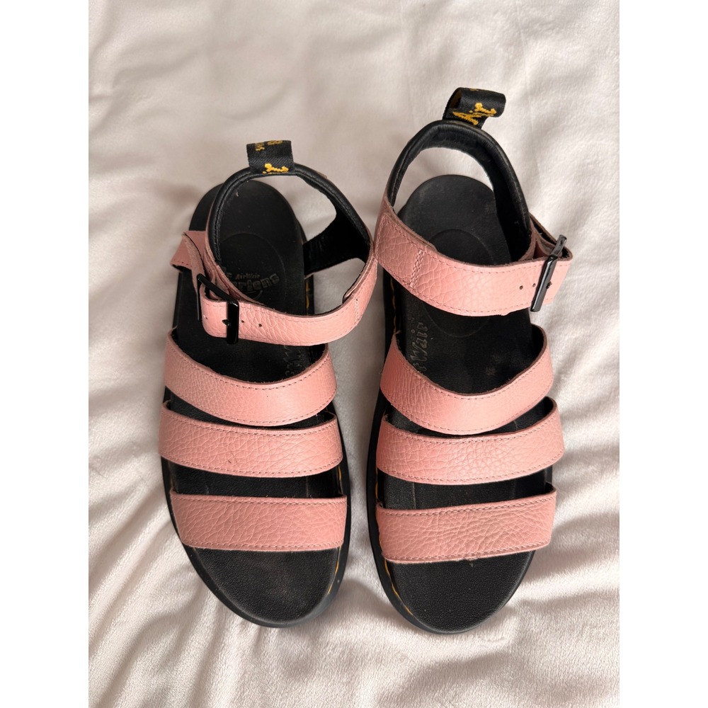Dr. Martens Blaire Pink Leather Gladiator Platform Sandals Womens 8 - Picture 2 of 8